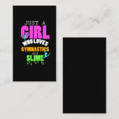 Gerade ein Mädchen das Liebe-Gymnastik und Schlamm Visitenkarte (Vorne/Hinten)