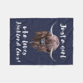 Gerade ein Mädchen, das Liebe-schottisches Fleecedecke (Vorderseite (Horizontal))