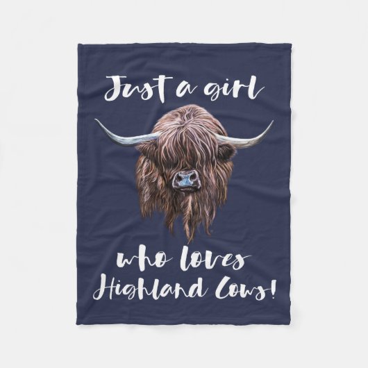 Gerade ein Mädchen, das Liebe-schottisches Fleecedecke (Vorderseite)