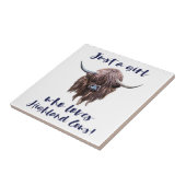 Gerade ein Mädchen, das Liebe-schottisches Fliese (Seite)