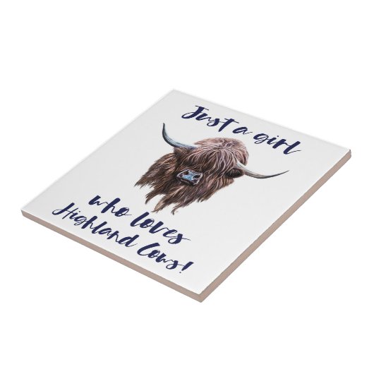 Gerade ein Mädchen, das Liebe-schottisches Fliese (Seite)