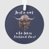 Gerade ein Mädchen, das Liebe-schottisches Ornament (Rückseite)