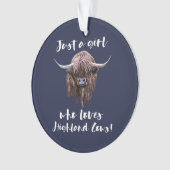 Gerade ein Mädchen, das Liebe-schottisches Ornament (Vorderseite)