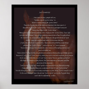 Gerade ein Pferdedruck Poster