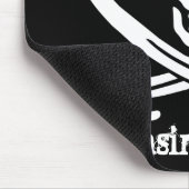 Gerade ein Pirat, der Hintern jagt Mousepad (Ecke)