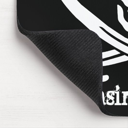 Gerade ein Pirat, der Hintern jagt Mousepad (Ecke)