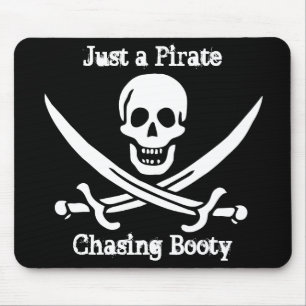 Gerade ein Pirat, der Hintern jagt Mousepad