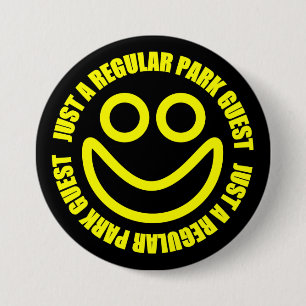 Gerade ein regelmäßiger Park-Gast Button