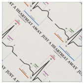 Gerade ein Spaß des Herzschlag-weg Stoff (Nahaufnahme)