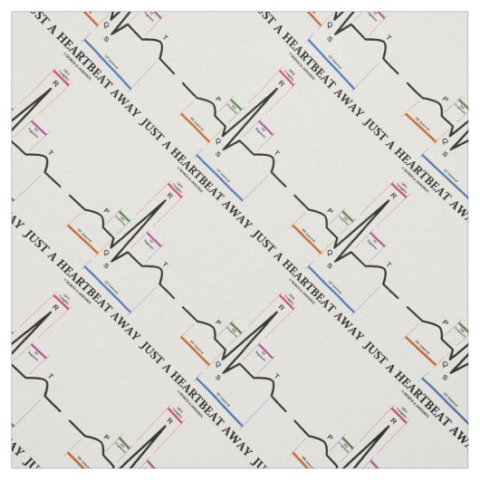 Gerade ein Spaß des Herzschlag-weg Stoff (Muster)