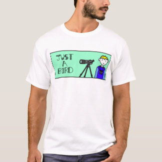 Gerade ein Vogel-Cartoon T-Shirt