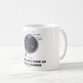 Gerade eine doppelte Dosis des GlasSpaßes Kaffeetasse (VorderseiteRechts)