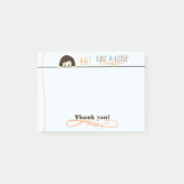 Gerade eine kleine Erinnerungs-Post-Itanmerkung Post-it Klebezettel (Vorderseite)