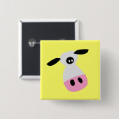 Gerade eine Kuh Button (Vorne & Hinten)