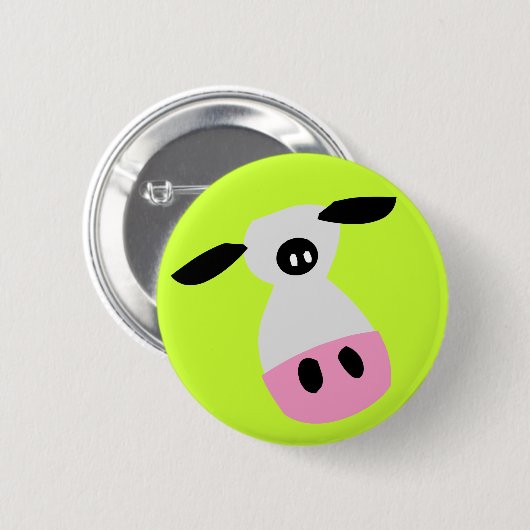 Gerade eine Kuh Button (Vorne & Hinten)