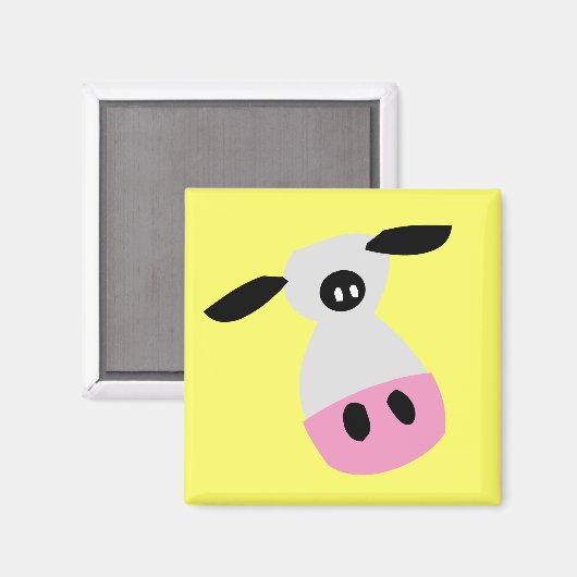 Gerade eine Kuh Magnet (Vorderseite/Rückseite)