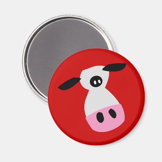 Gerade eine Kuh Magnet (Vorderseite/Rückseite)