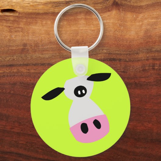 Gerade eine Kuh Schlüsselanhänger (Vorderseite)