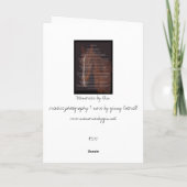 Gerade eine Pferdegruß-Karte Karte (Rückseite)