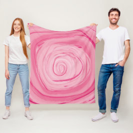 Gerade eine Rose Fleece-Decke, Medium Fleecedecke