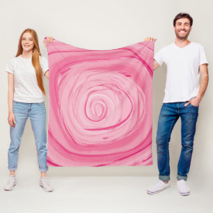 Gerade eine Rose Fleece-Decke, Medium Fleecedecke