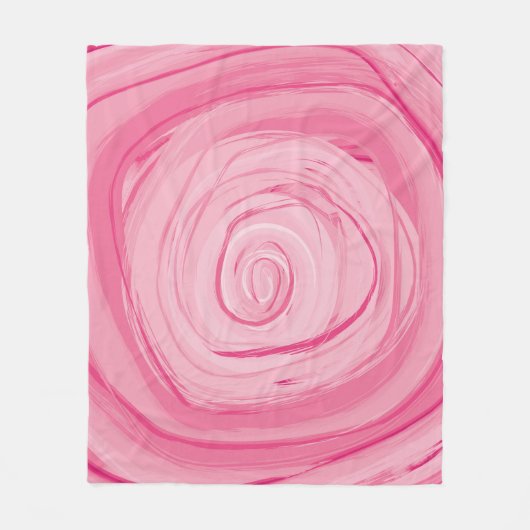 Gerade eine Rose Fleece-Decke, Medium Fleecedecke (Vorderseite)