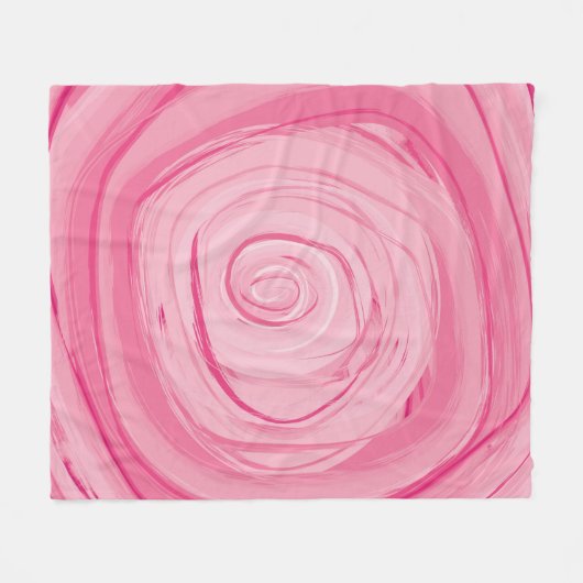 Gerade eine Rose Fleece-Decke, Medium Fleecedecke (Vorderseite (Horizontal))