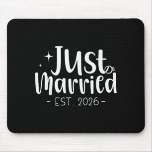 Gerade erst 2026 geheiratet Flitterwochen Hochzeit Mousepad