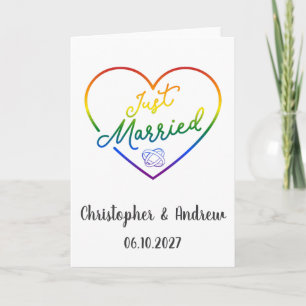 Gerade erst verheiratet III - LGBTQ-Hochzeit Karte