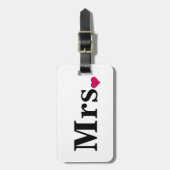 Gerade etikettieren verheirateter Herr und Frau Gepäckanhänger (Vorderseite vertikal)