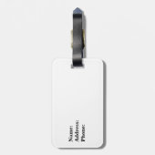 Gerade etikettieren verheirateter Herr und Frau Gepäckanhänger (Rückseite vertikal)