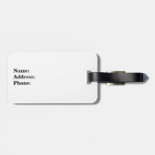 Gerade etikettieren verheirateter Herr und Frau Gepäckanhänger (Rückseite horizontal)