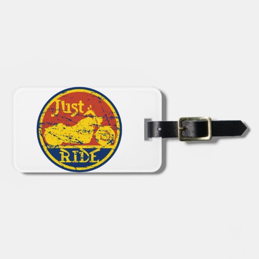 Gerade Fahrmotorräder rotes Blaues und gelb Gepäckanhänger (Vorderseite horizontal)