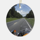 Gerade Fahrt Keramik Ornament (Links)