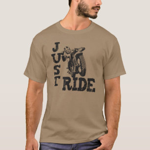 Gerade FahrVintager Motorrad-T - Shirt