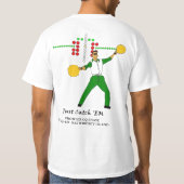 Gerade Fang-EM-Front T-Shirt (Rückseite)