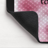 Gerade Flamingo für ihn inspirierend Mousepad (Ecke)