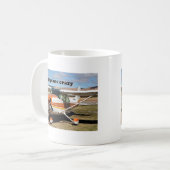 Gerade Flugzeug verrückt: Flugzeuge Cessnas Kaffeetasse (Vorderseite Links)