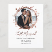 gerade | Frühjahrs-Hochzeitsankündigung des Fotos (Vorderseite)