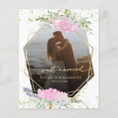 gerade | Frühjahrs-Hochzeitsankündigung des Fotos (Vorderseite)