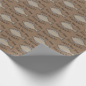 Gerade für das Heilbutt-Packpapier Geschenkpapier (Ecke)