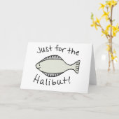 Gerade für den Heilbutt Karte (Gelbe Blume)