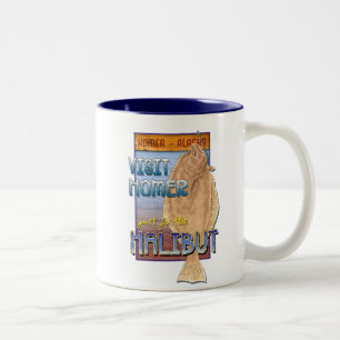 Gerade für die Heilbutt-Tasse Zweifarbige Tasse