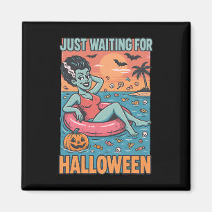 Gerade für Halloween Frankensteins Bride Gewartet Magnet