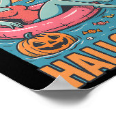 Gerade für Halloween Frankensteins Bride Gewartet Poster (Ecke)