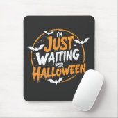 Gerade für Halloween Spooky Batty Geschenk Gewarte Mousepad (Mit Mouse)