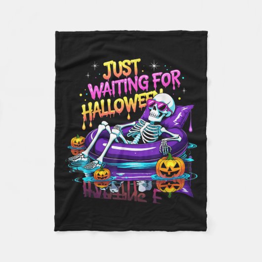 Gerade für Halloween Spooky Summer Vibes Sum Gewar Fleecedecke (Vorderseite)