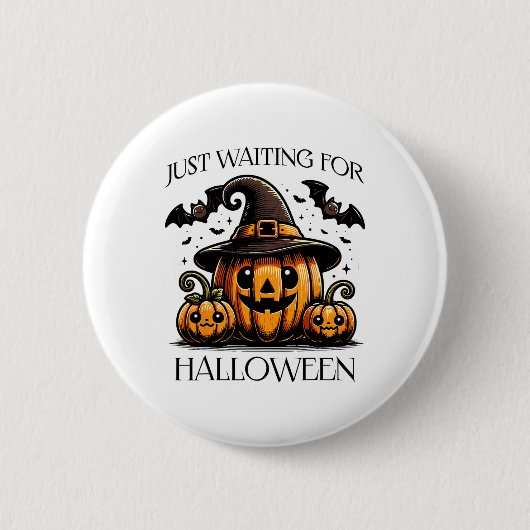 Gerade für Halloween Summer Spookkin Pumpkin Gewar Button (Vorderseite)