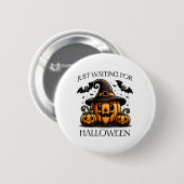 Gerade für Halloween Summer Spookkin Pumpkin Gewar Button (Vorne & Hinten)