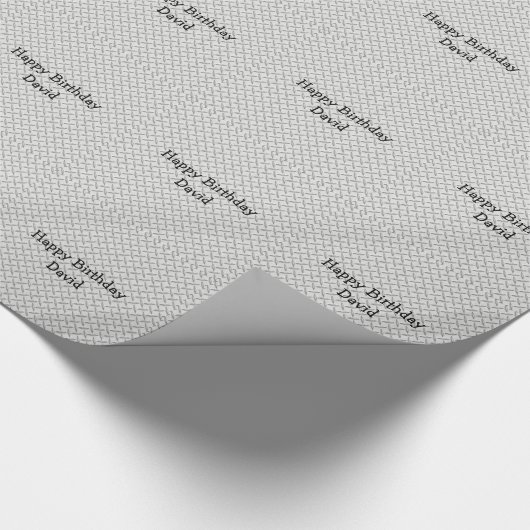 Gerade für Mann-Diamant-Platte Geschenkpapier (Ecke)